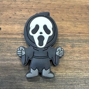 Ghost Face Rubber Keychain